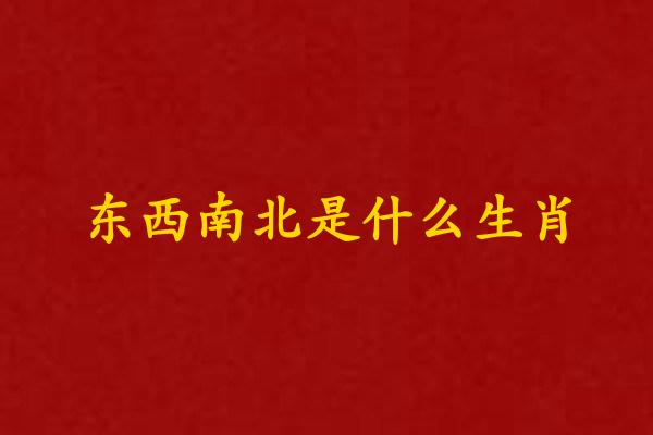 东西南北是什么生肖